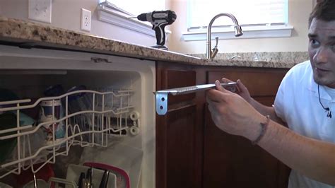 how to install metal under counter dishwasher mounting bracket|everbilt dishwasher mounting bracket.